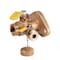 Everflow FIP Full Port Ball Valve with Cleanout and Flange, Brass 1-1/2" 895T112 - alternate 1